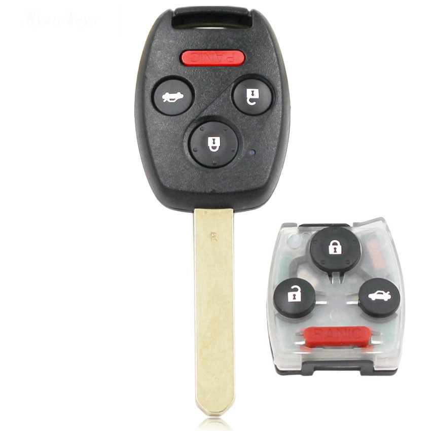 Remote Key Fob 4 Buttons 313.8Mhz ID46 Chip for Honda Accord Civic 2008 ...